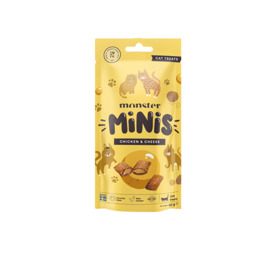 Monster Cat Minis treats Chicken & Cheese 60 g