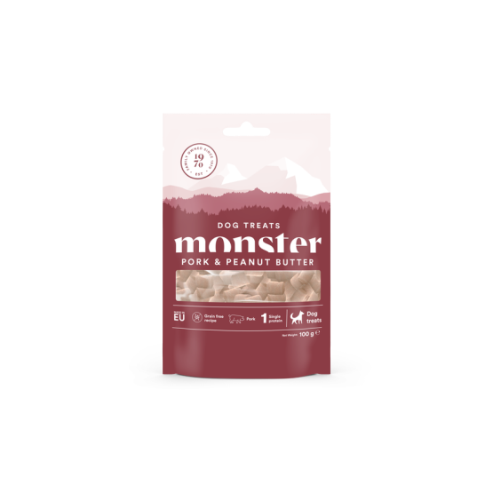 Monster Dog Treats Baked Pork & Peanut Butter 100 g
