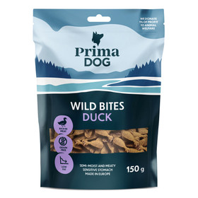 PrimaDog Wild Bites Ankka ja auringonhattu, pehmeä 150g