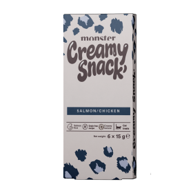 Monster Cat Creamy Snack Salmon Chicken 6x15 g