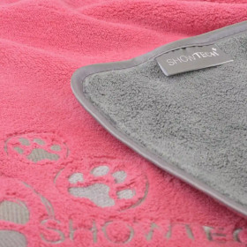 Show Tech+ Coral Fleece -pyyhe, pinkki 56 x 90 cm