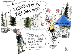 Historian oikealla puolella – Pilapiirroksia 2023–2026