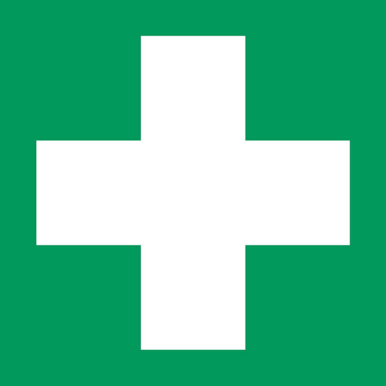 Ensiapu opastekyltti, 200mm x 200mm