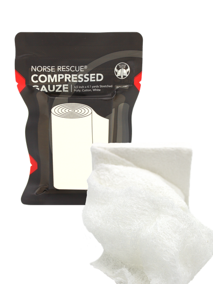 NORSE RESCUE® Compressed Gauze, Rolled