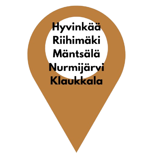 Hyvinkää, Riihimäki, Mäntsälä, Nurmijärvi, Klaukkala