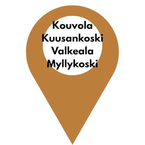 Kouvola, Kuusankoski, Valkeala, Myllykoski