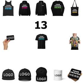 13 product webstore