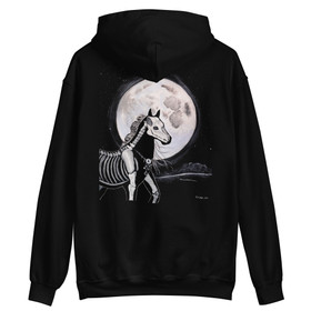 Art by Elvyren - Tuonen Hevonen - College Hoodie