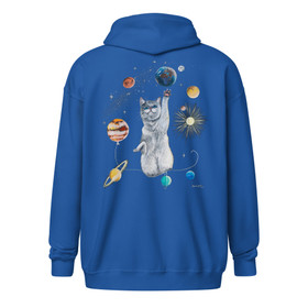 Art by Elvyren- Spacecat - Zipper Hoodie
