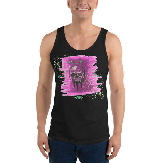 Art by Elvyren - Rebel Skull - Premium Tank Top