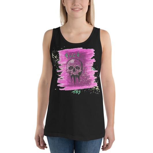 Art by Elvyren - Rebel Skull - Premium Tank Top