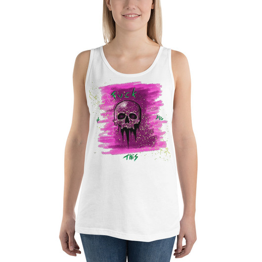 Art by Elvyren - Rebel Skull - Premium Tank Top