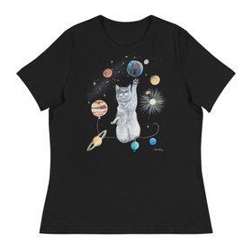 Art by Elvyren - Spacecat - Premium Relaxed Ladyfit t-shirt