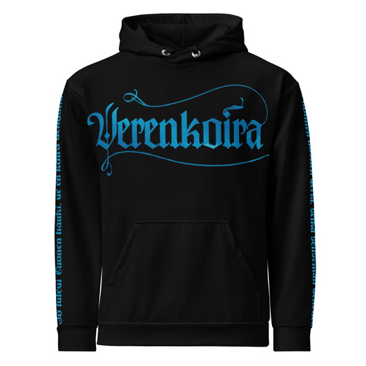 Verenkoira - Full Print Collegehuppari (sininen versio)