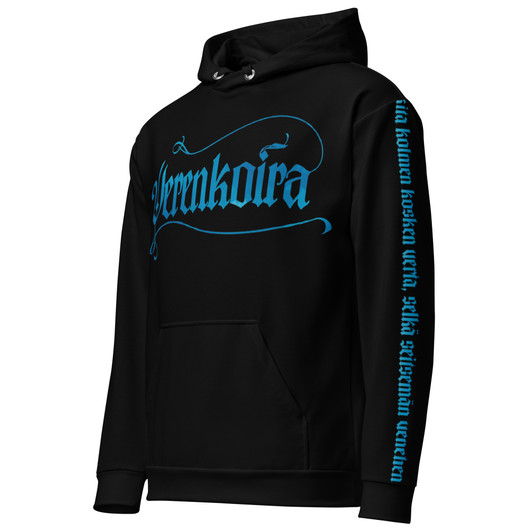 Verenkoira - Full Print Collegehuppari (sininen versio)