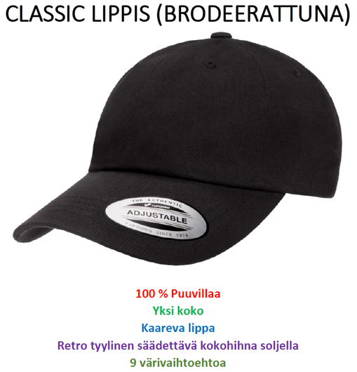 CLASSIC CAPS (embroidered)