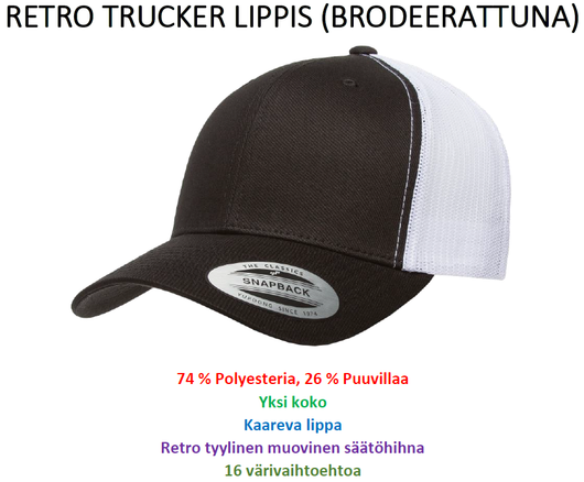 RETRO TRUCKER CAPS (embroidered)