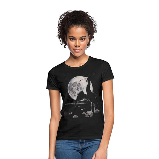 Art by Elvyren - Tuonelan Joutsen  - Ladyfit t-shirt