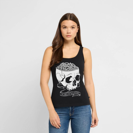 Scars of Solitude - Skull - Ladyfit Tank Top
