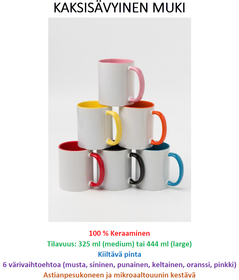 KAKSISÄVYISET MUKIT