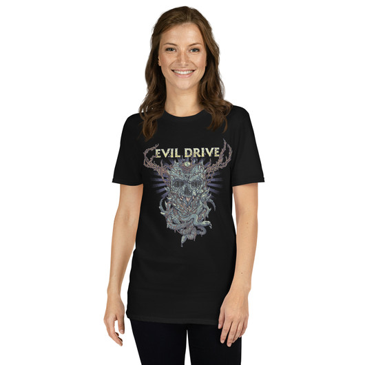 Evil Drive - Snake Skull - T-Paita