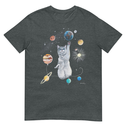 Art by Elvyren - Spacecat - T-Paita