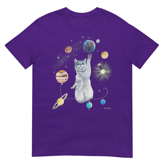 Art by Elvyren - Spacecat - T-Paita