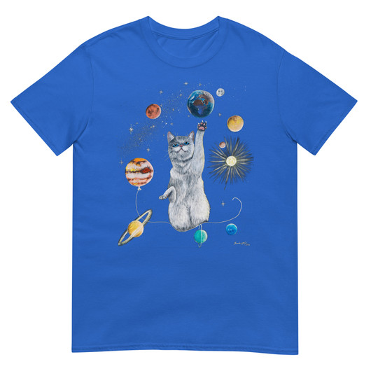 Art by Elvyren - Spacecat - T-Paita