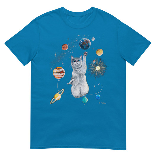 Art by Elvyren - Spacecat - T-Paita