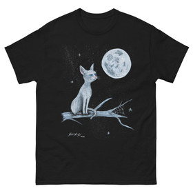 Art by Elvyren - Kissanpentu kuutamossa - T-Shirt