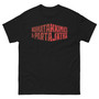 Nahkatakkimies & Partajätkä - Red Logo - T-Shirt