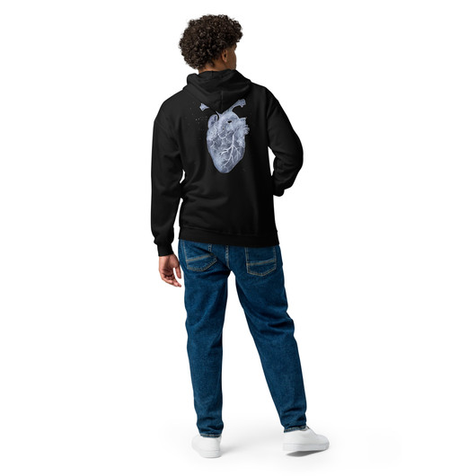 Art by Elvyren - Sydän - Zipper Hoodie