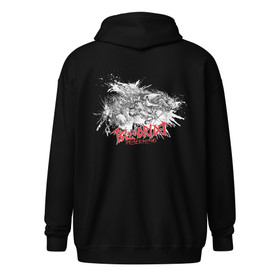 Bloodride - Deafening - Zipper Hoodie (white design)