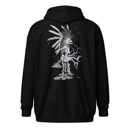 Art by Elvyren - The Witch In The North - Zipper Hoodie