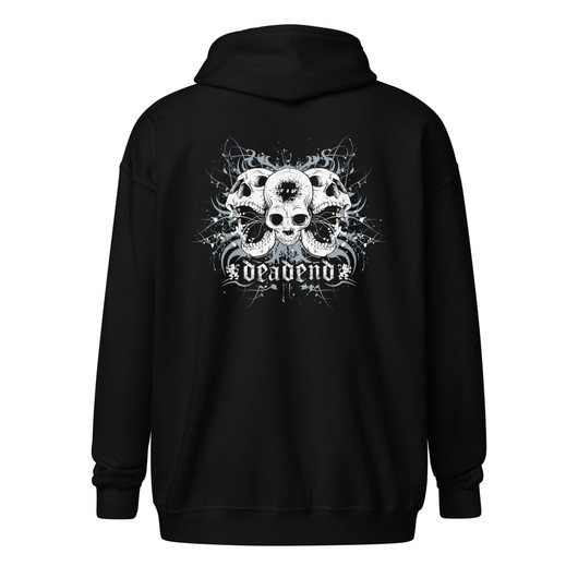 Dead End Finland - Skulls - Zipper Hoodie