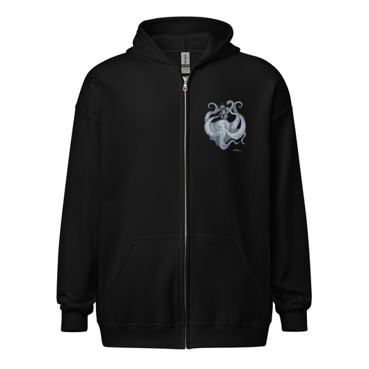 Art by Elvyren - Voodoo Kraken - Zipper Hoodie