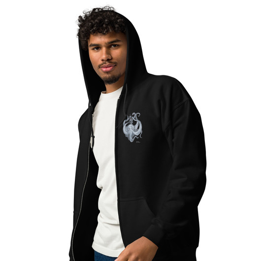 Art by Elvyren - Voodoo Kraken - Zipper Hoodie