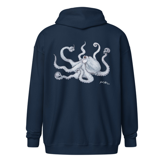 Art by Elvyren - Voodoo Kraken - Zipper Hoodie