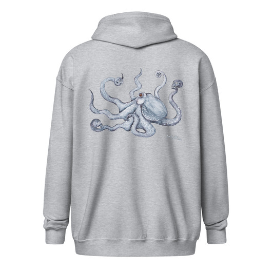 Art by Elvyren - Voodoo Kraken - Zipper Hoodie