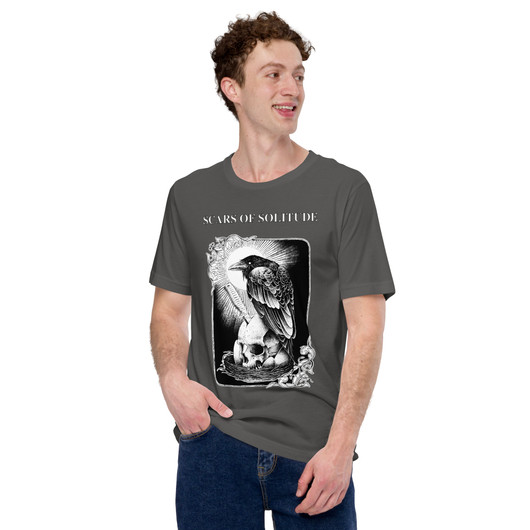 Scars of Solitude - Crow - Premium T-Paita