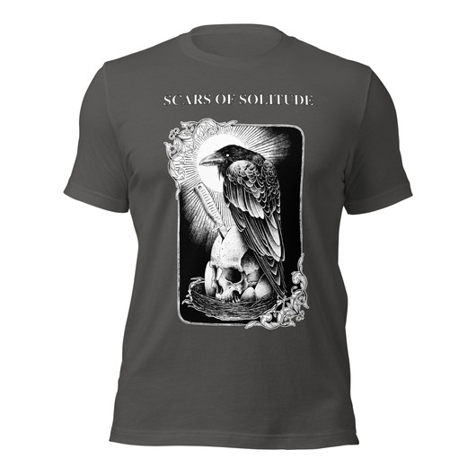 Scars of Solitude - Crow - Premium T-Paita