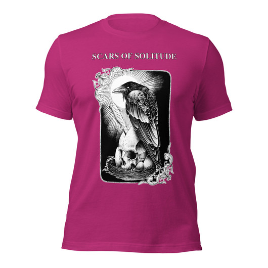 Scars of Solitude - Crow - Premium T-Paita