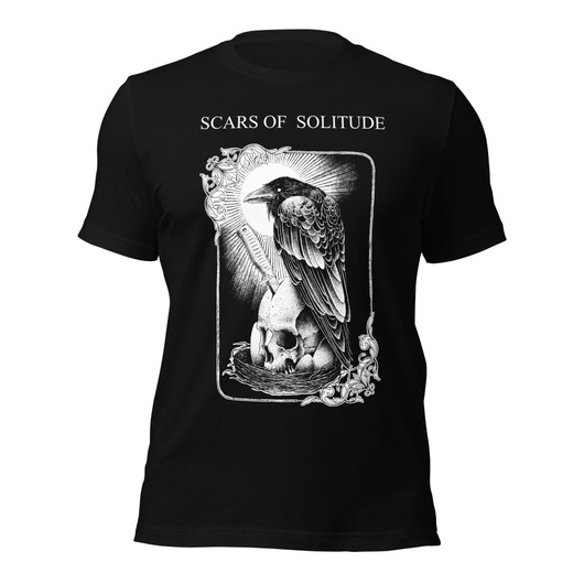 Scars of Solitude - Crow - Premium T-Paita