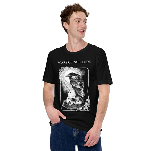 Scars of Solitude - Crow - Premium T-Paita