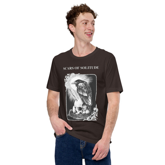 Scars of Solitude - Crow - Premium T-Paita