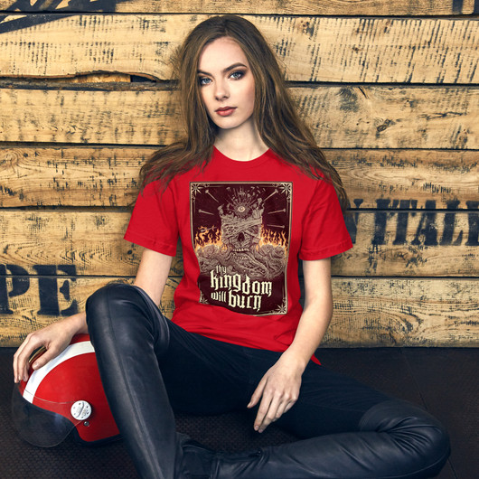 Thy Kingdom Will Burn - Album Cover - Premium T-Shirt
