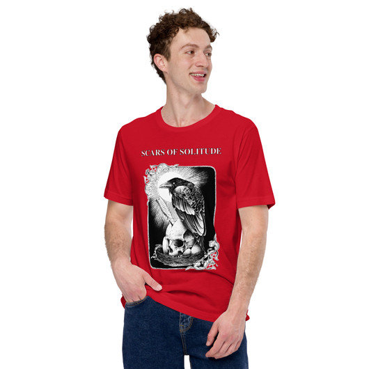 Scars of Solitude - Crow - Premium T-Paita