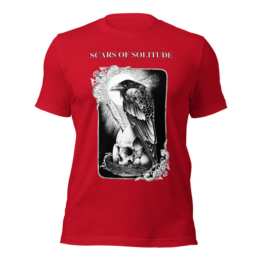 Scars of Solitude - Crow - Premium T-Paita