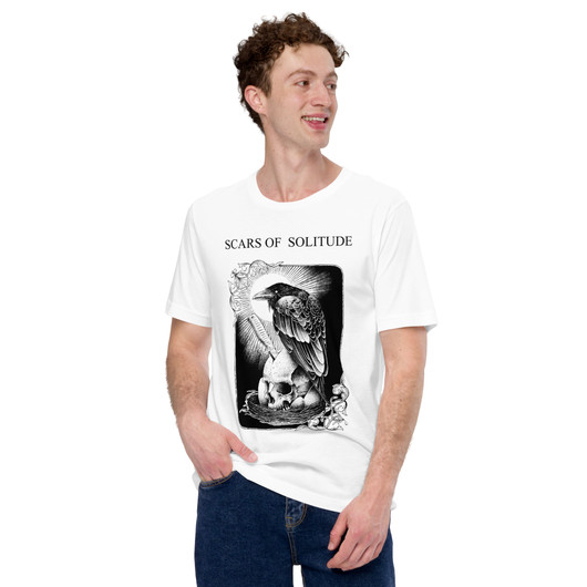Scars of Solitude - Crow - Premium T-Paita