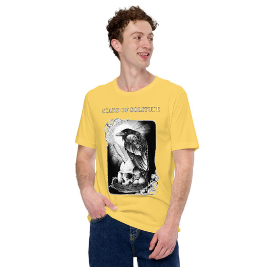 Scars of Solitude - Crow - Premium T-Paita
